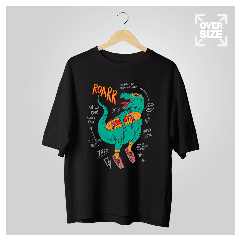 X02-Funky Dino ::: OverSized T-Shirt